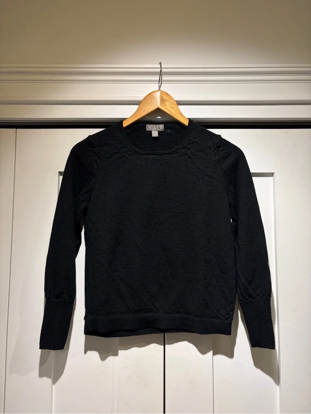 J. Crew Black Crewneck Sweater